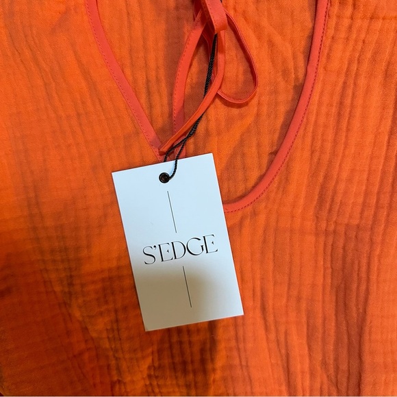 S’EDGE Raleigh Dress In Blood Orange M (a3 - Picture 5 of 8